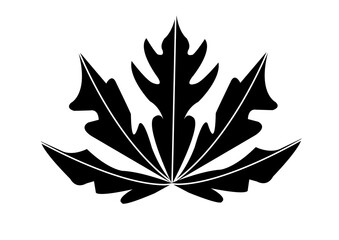 a vector icon of a papaya leaf