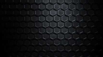 Black background hexagonal pattern hexagons are arranged repeating Abstract texture
