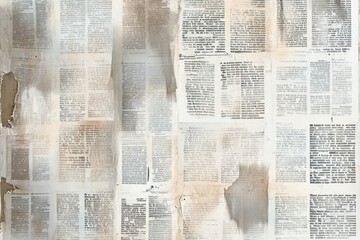 Obraz premium Digital art piece that appears to be collage Newspaper paper grunge vintage