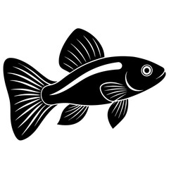 illustration of a guppy  fish