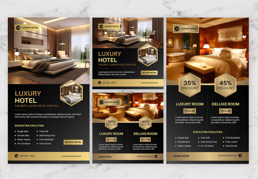 Black and Gold Hotel Story&Post