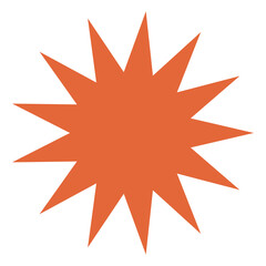 comic explosion geometric shape