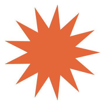 comic explosion geometric shape