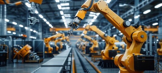 Conveyor Systems and AI-Controlled Robotics in Manufacturing