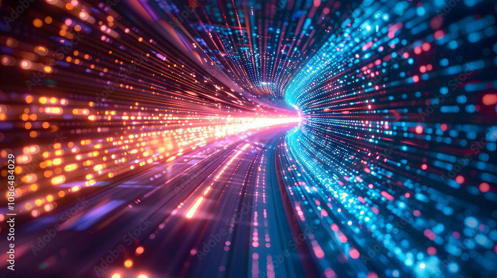 Poster abstract technology background of high speed global data transfer, ultra fast broadband and connecti