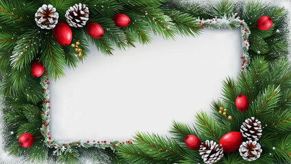 Festive Christmas card with space for text
