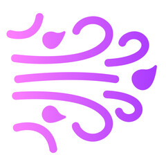 Obraz premium windy Gradient icon