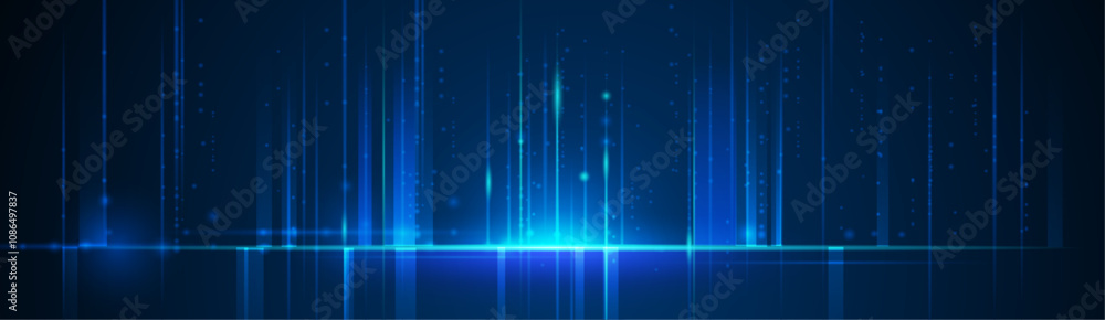 Aufkleber big data futuristic, hi tech technology, light line design. vector datum digital background. illustr