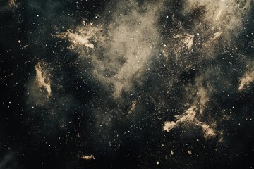 Obraz premium Abstract space background with glowing nebulae and stars.