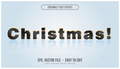 Christmas editable text effect