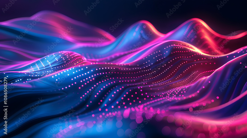 Poster dynamic futuristic shape abstract background