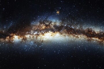 Fototapeta premium Milky Way galaxy with stars and cosmic dust.