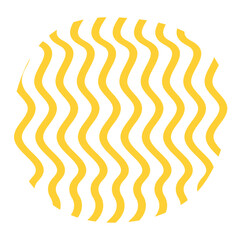 rounded shape with lines hand drawn