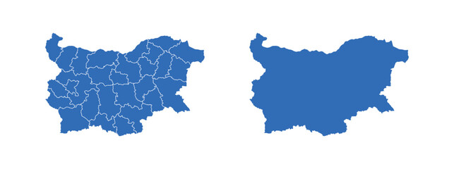 
Bulgaria Map vector icon. Minimalistic Colorful Map of Bulgaria.