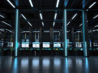 Naklejka premium interior of modern building,office building