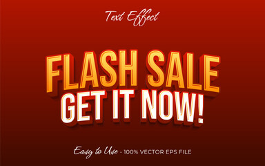 Flash Sale text effect, luxury texture graphic style banner template design background