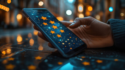 Digital Technology Connection and Communication with Smartphone Popup