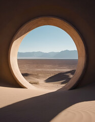 Portal to a New World in a Desert