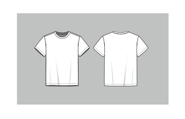 Naklejka premium Mens T-Shirt Flat