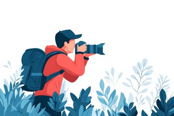 Flat Design World Photography Day Concept Background photo earth camera image poster technology nature day film international lens picture illustration photographer design vector