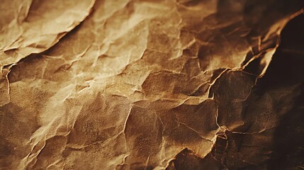 Fototapeta premium Textured aged paper, natural creases, cinematic sepia aesthetic, ultra-high detail