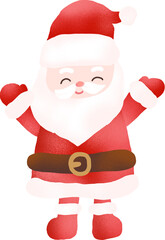 santa claus isolated on white
