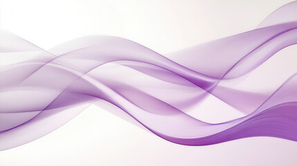 Abstract purple waves create dynamic and flowing design on light background, evoking sense of movement and elegance. soft curves and lavender hues add calming effect
