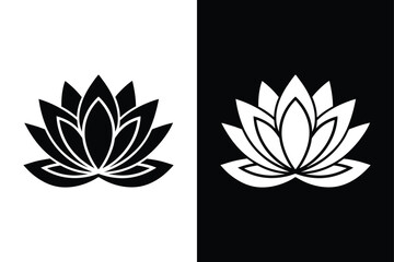 Elegant Lotus Icon. Vector Art for Logos and Branding