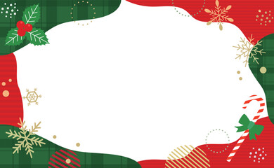 クリスマスのかわいいベクター背景素材