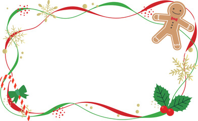 クリスマスのかわいいベクター背景素材