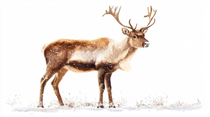 Fototapeta premium Reindeer stance