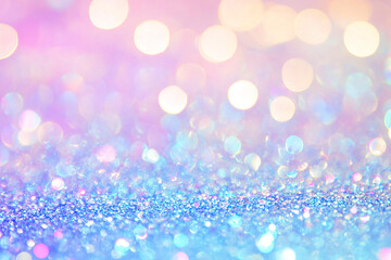 abstract pastel blue pink gradient background with glitter