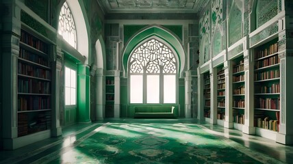 Obraz premium The interior of the mosque is in different styles, from techno to classic, a large selection.