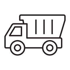 Dump Truck line icon.