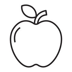 Apple line icon.