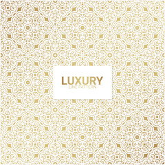 Luxury white ornament pattern design background