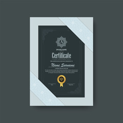 Classic certificate of achievement award template