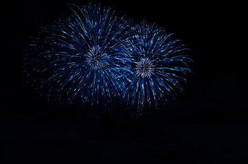 Obraz premium Fireworks in the night sky