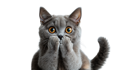 PNG, Cat, Dog + Emotion, created on the basis of artificial intelligence of Generative AI technology.