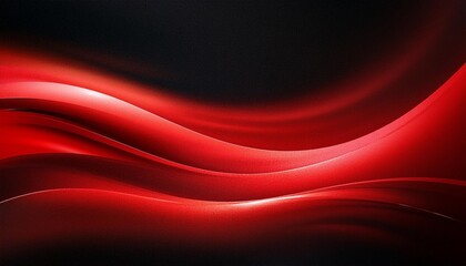 The vibrant red color and dynamic movement in this abstract image create a captivating visual