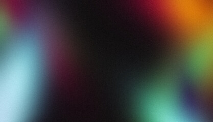 Purple blue red orange abstract color gradient grainy backgrounds. Smooth vibrant colors flow noisy gradient, wave shaped on dark, color spot, bright, shine, noise texture backdrop