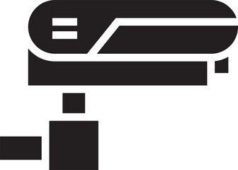 Security Camera Glyph Icon
