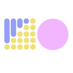 Geometric illustration with bright colors