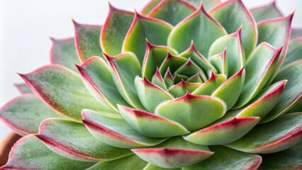 Fototapeta premium Macro shot of Echeveria Pulidonis leaves with detailed texture and patterns, plant details, plant anatomy, high resolution, echeveria pulidonis
