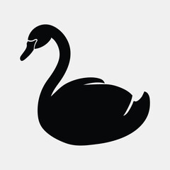 vector animal icons of black color