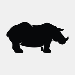 vector animal icons of black color