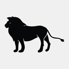 vector animal icons of black color