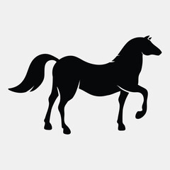 vector animal icons of black color