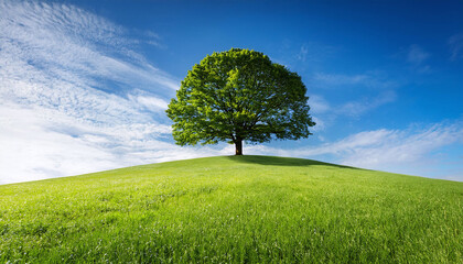 Obraz premium 草原の木