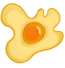 fried egg vector illustration